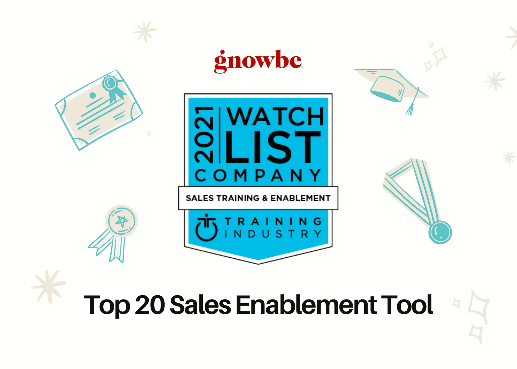 Gnowbe – Top 20 Sales Enablement Tool by Training Industry